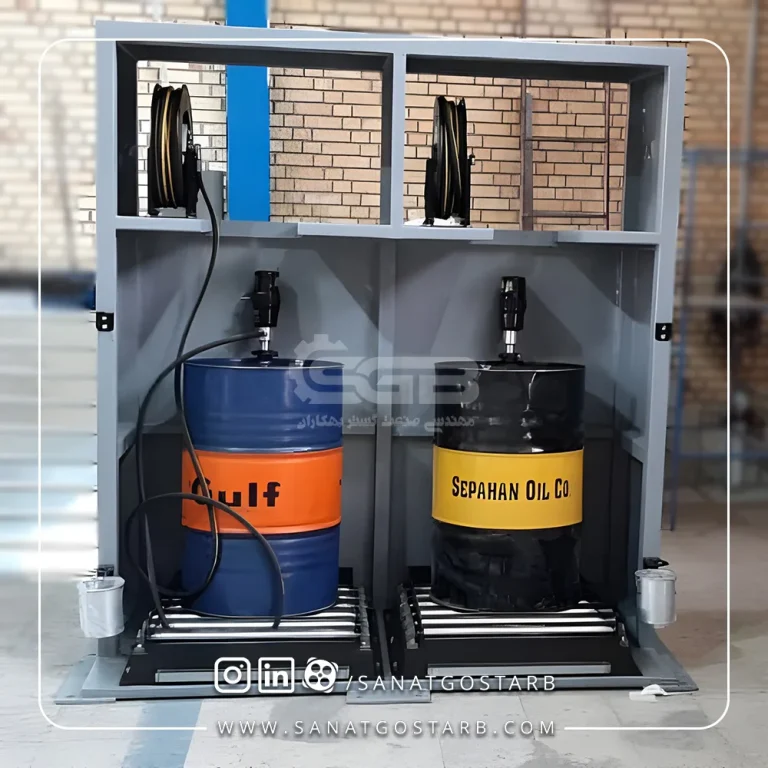 روند ساخت دستگاه شارژ روغن شرکت خودروسازان دیزلی آذربایجان
